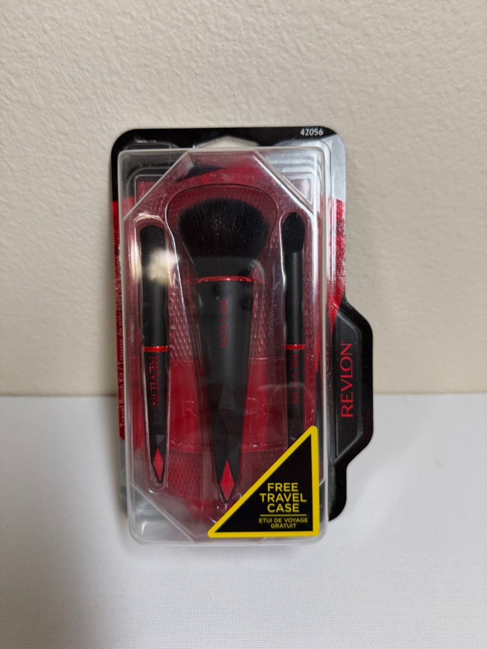 Revlon Red & Black Mini Brush Set with Travel Case